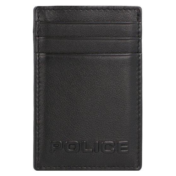 Police PT389-08536 Porta carte di credito in pelle 7 cm con fermasoldi