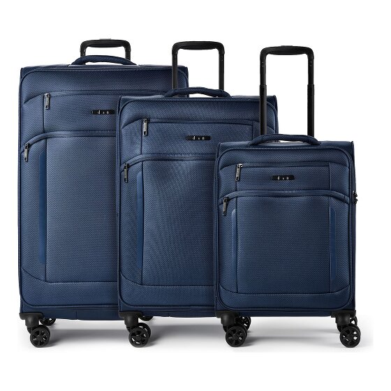 d&n Travel Line 9804 4 ruote Set di valigie 3 pezzi espandibile