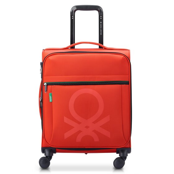 Delsey Paris x Colors Benetton Color Block Trolley da cabina a 4 ruote da 55 cm con piega ad espansione