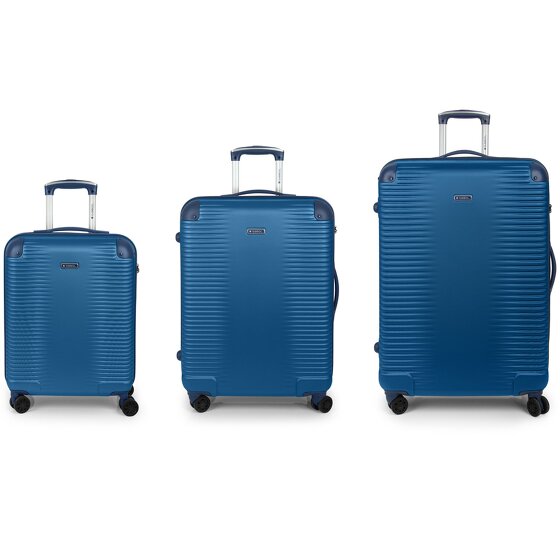 Gabol Balance XP 4 ruote Set di valigie 3 pezzi con piega di espansione