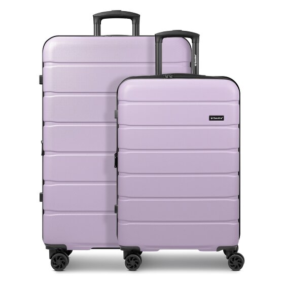 Saxoline Miami 4 ruote Set di valigie 2 pezzi con piega di espansione
