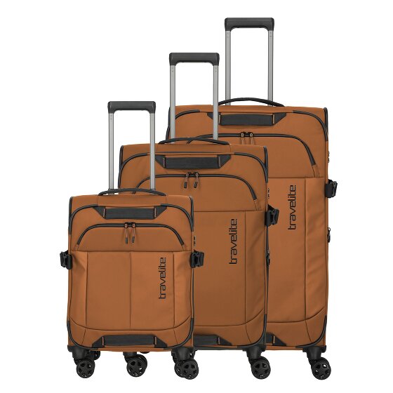 Travelite Briize 4 ruote Set di valigie 3 pezzi con piega di espansione