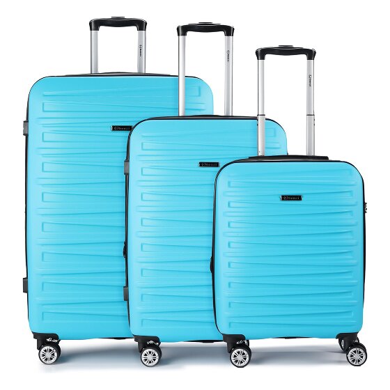 Benzi 5493 4 ruote Set di valigie 3 pezzi con piega di espansione