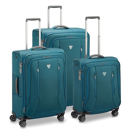 Roncato City 3.0 4 ruote Set di valigie 3 pezzi con piega di espansione