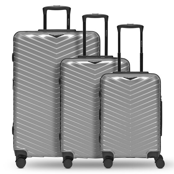 Redolz Essentials 18 4 ruote Set di valigie 3 pezzi con piega di espansione