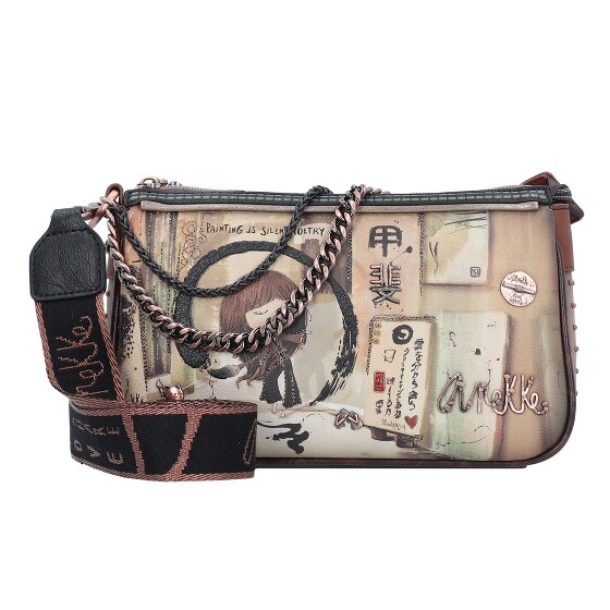Anekke Shoen Black Borsa a tracolla 24 cm