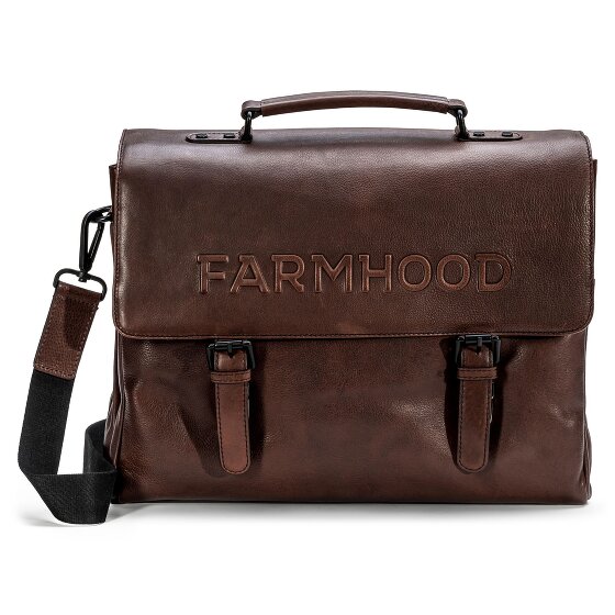 Farmhood Memphis Cartella XXL 3 scomparti in pelle 39 cm