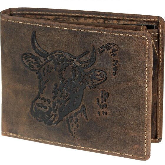 Greenburry Portafoglio vintage in pelle 12,5 cm
