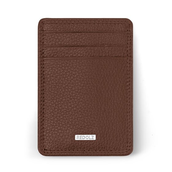 Redolz Porta carte di credito RFID in pelle Essentials da 7 cm con fermasoldi