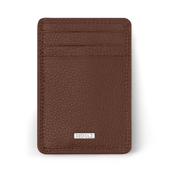 Redolz Porta carte di credito RFID in pelle Essentials da 7 cm con fermasoldi