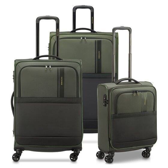 Roncato Metropolitan 4 ruote Set di valigie 3 pezzi con piega di espansione