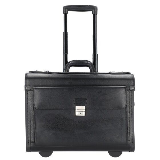 Alassio Valigia pilota in pelle a 2 ruote Scomparto per laptop da 48 cm