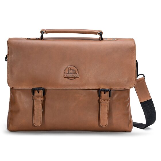 Farmhood Nashville Cartella XL 2 scomparti in pelle 39 cm