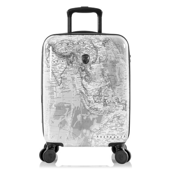 Heys Black Camo 4 ruote Carrello della cabina S 53 cm con piega di espansione