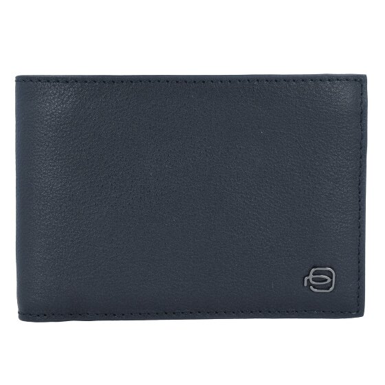 Piquadro Portafoglio quadrato nero RFID in pelle 12,5 cm
