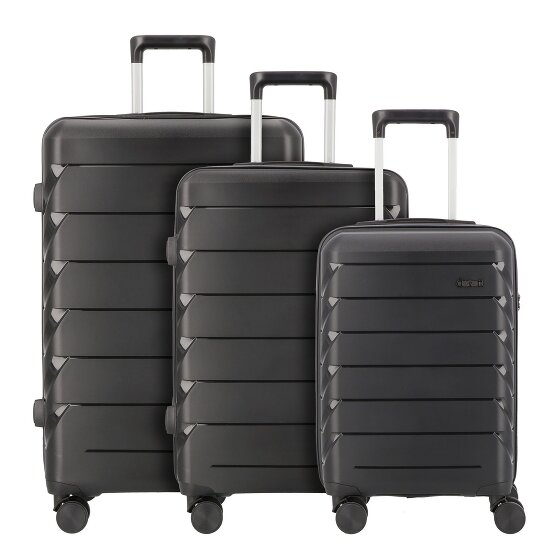 d&n Travel Line 4100 4 ruote Set di valigie 3 pezzi d&n Travel Line 4100 4 ruote Set di valigie 3 pezzi