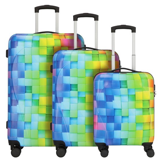 Nowi Santa Cruz 4 ruote Set di valigie 3 pezzi