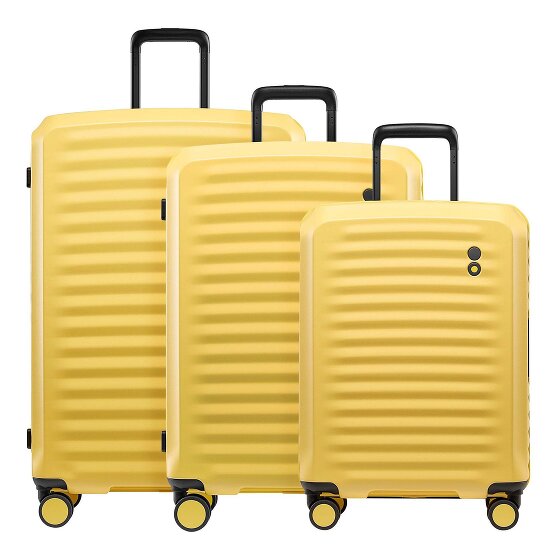 Echolac Oxygen 4 ruote Set di valigie 3 pezzi con piega di espansione