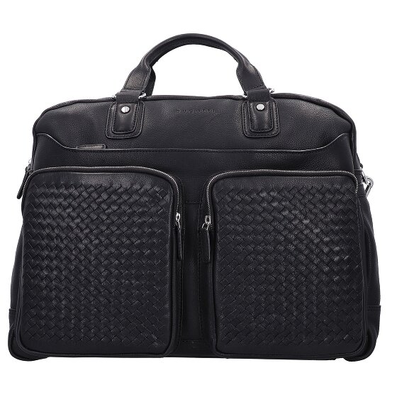 bugatti Cartella in pelle intrecciata 48 cm