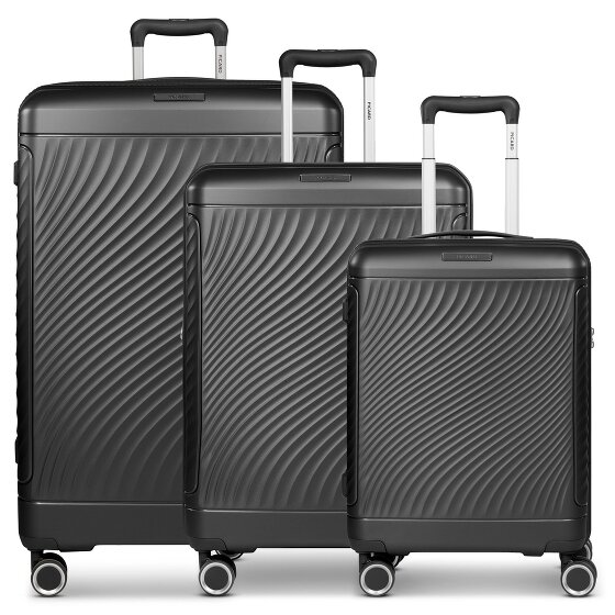 Picard Vienna 4 ruote Set di valigie 3 pezzi con piega di espansione