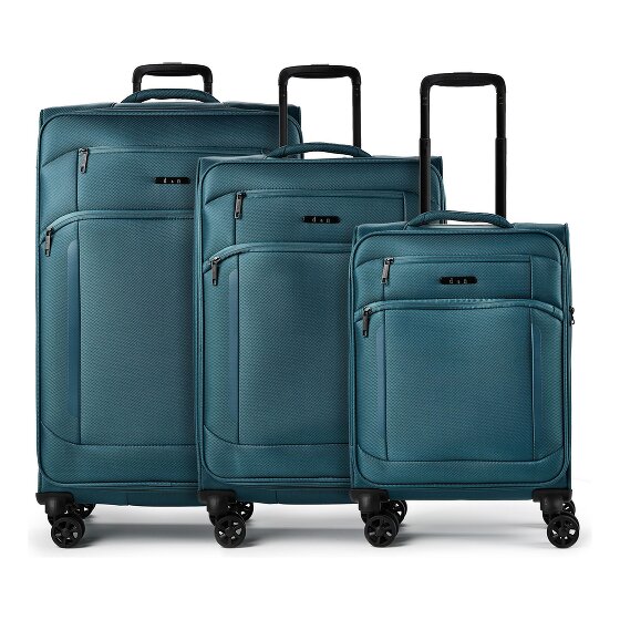 d&n Travel Line 9804 4 ruote Set di valigie 3 pezzi espandibile