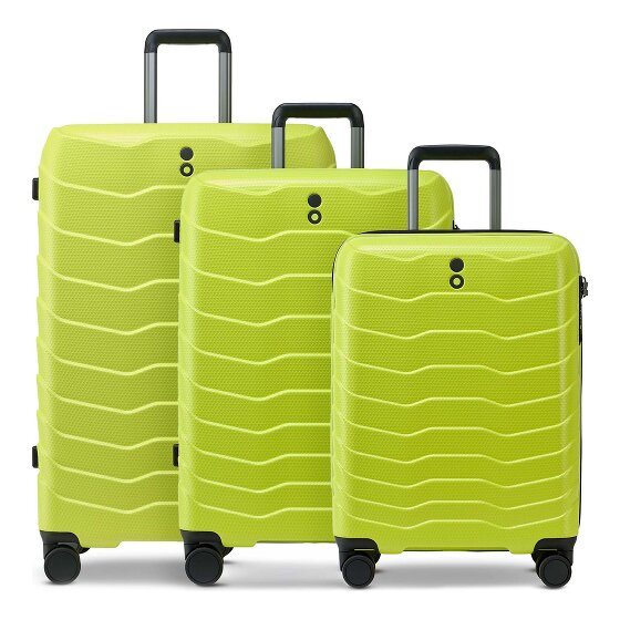 Echolac Exo 4 ruote Set di valigie 3 pezzi espandibile