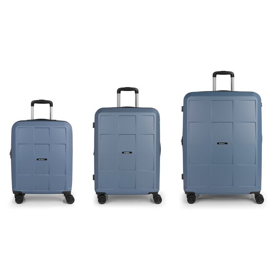Gabol Montreal 4 ruote Set di valigie 3 pezzi con piega di espansione