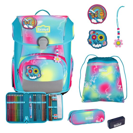 Scout Neo Exklusiv Safety Light Set di borse per la scuola 5 pezzi