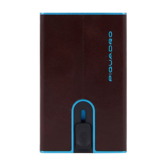 Piquadro Black Square Custodia per carta di credito Protezione RFID Pelle 6 cm