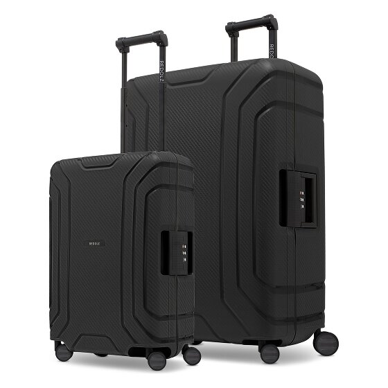 Redolz Essentials 15 Set di valigie da 4 ruote con 4 ruote S+L con chiusura a tre punti