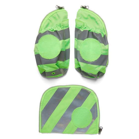 Ergobag Accessori Tasche laterali fluo Set di sicurezza 3 pezzi con strisce riflettenti
