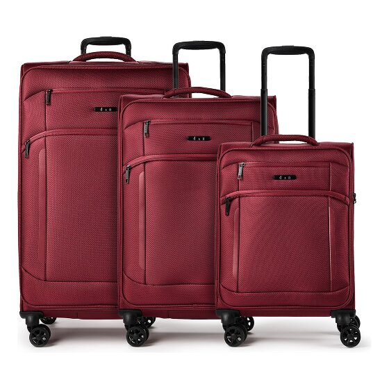 d&n Travel Line 9804 4 ruote Set di valigie 3 pezzi espandibile