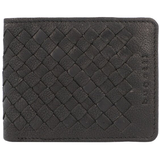 bugatti Portafoglio in pelle intrecciata 11 cm