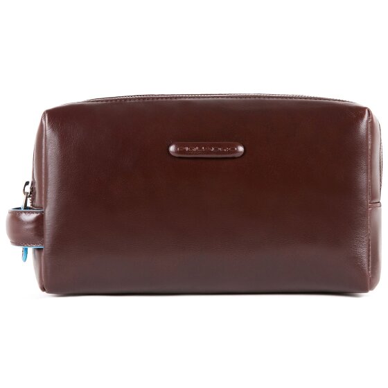 Piquadro Blue Square Borsa da toilette Vera Pelle 25 cm