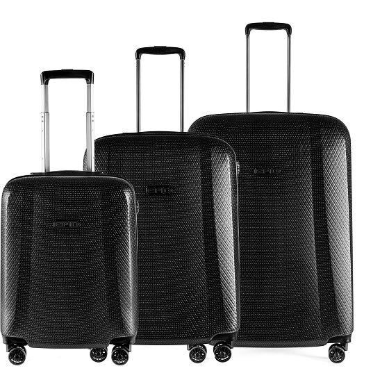 Epic GTO 5.0 4 ruote Set di valigie 3 pezzi espandibile