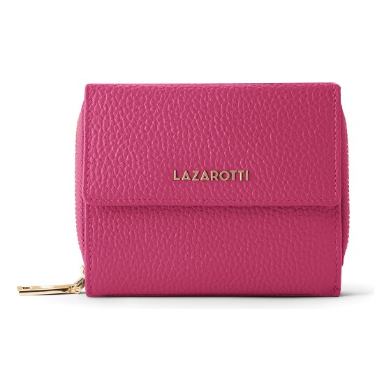 Lazarotti Portafoglio Bologna in pelle con chiusura a zip, 12 cm