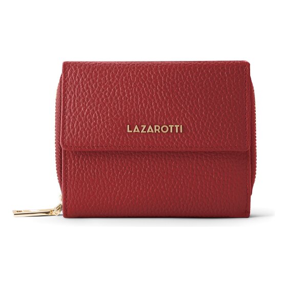 Lazarotti Portafoglio Bologna in pelle con chiusura a zip, 12 cm