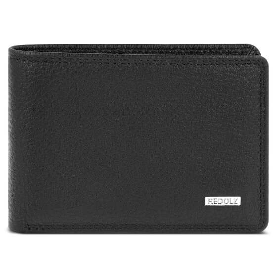 Redolz Leather Essentials QF: portafoglio piccolo in pelle con protezione RFID, 10,5 cm