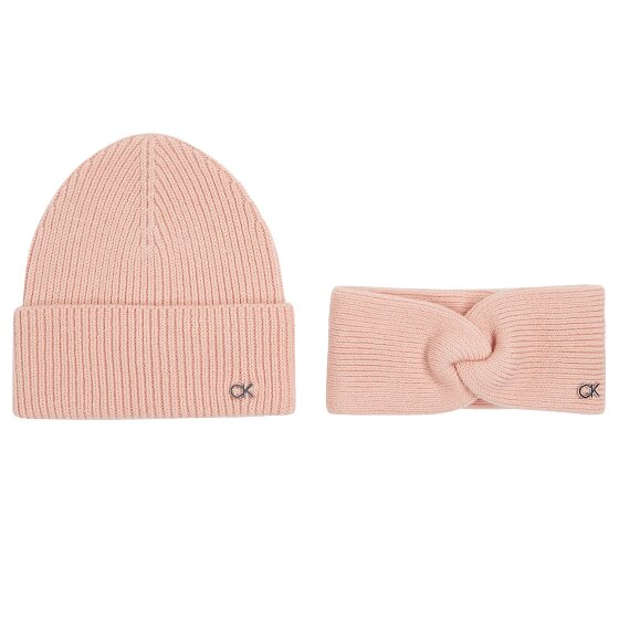 Calvin Klein Set regalo cappello e fascia in maglia Ck Metal