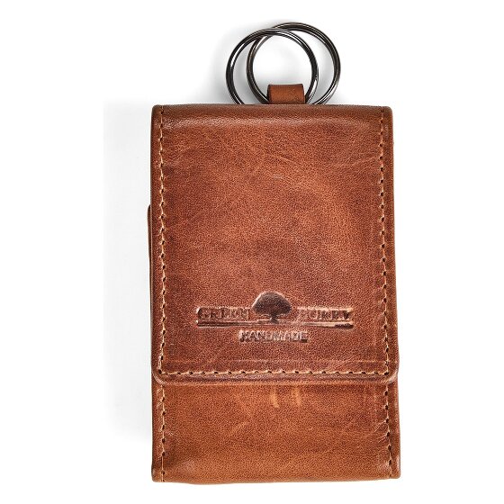 Greenburry Newport Portafoglio Protezione RFID Vera Pelle 8.5 cm