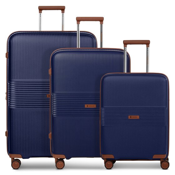 Farmhood Eco Edition 02 4 ruote Set di valigie 3 pezzi con piega di espansione