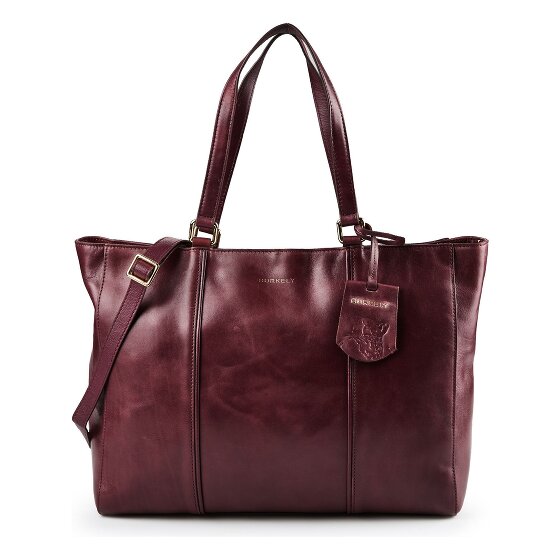 Burkely Fine Florence Borsa shopper Vera Pelle 36 cm Vano porta PC