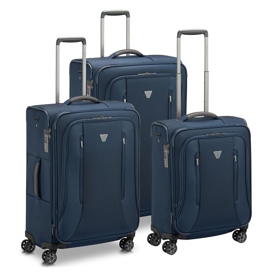 Roncato City 3.0 4 ruote Set di valigie 3 pezzi con piega di espansione