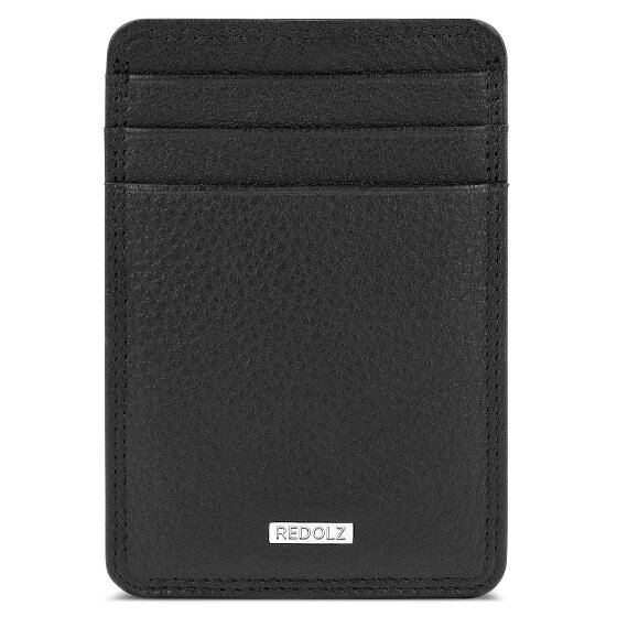 Redolz Custodia per carta di credito Leather Essentials in pelle con protezione RFID, 7 cm, con fermabanconote