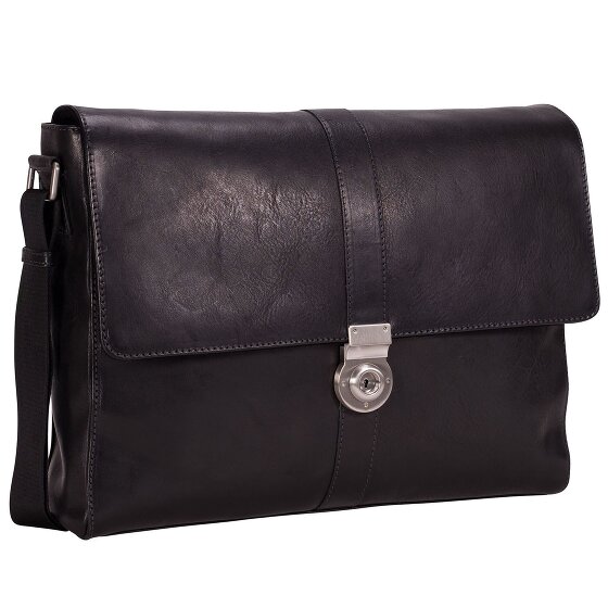 Leonhard Heyden Messenger Bergamo in pelle 38 cm Scomparto per laptop