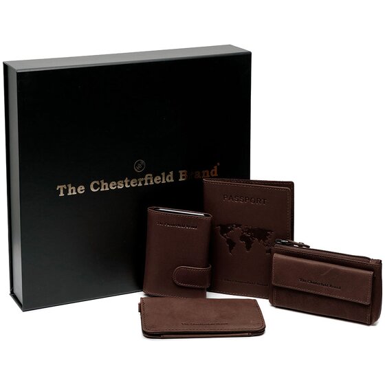 The Chesterfield Brand Porta carte di credito 4 pezzi in pelle 7 cm