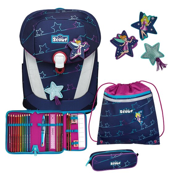 Scout Sunny II Set di zaini leggeri per la scuola 4 pezzi.
