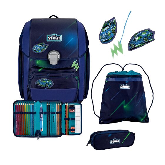 Scout Set di cartelle per la scuola Genius 4 pezzi Superflask
