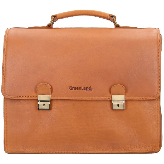 Greenland Nature Nature Cartella RFID in pelle 40 cm Scomparto per laptop