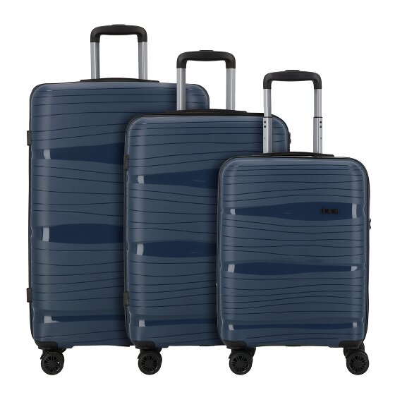 d&n Travel Line 4300 4 ruote Set di valigie 3 pezzi d&n Travel Line 4300 4 ruote Set di valigie 3 pezzi